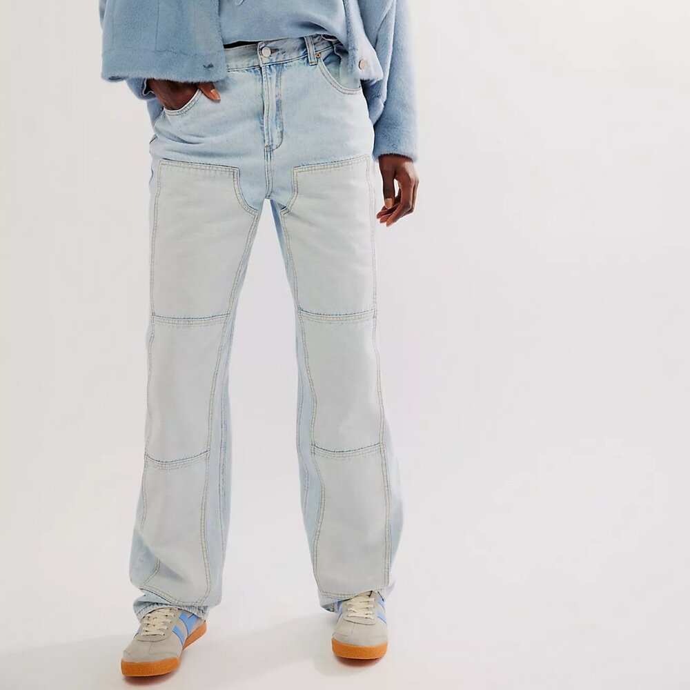NWOT ZGY Hi And Loose Paneled Jeans Bahama Blue - Size 29
